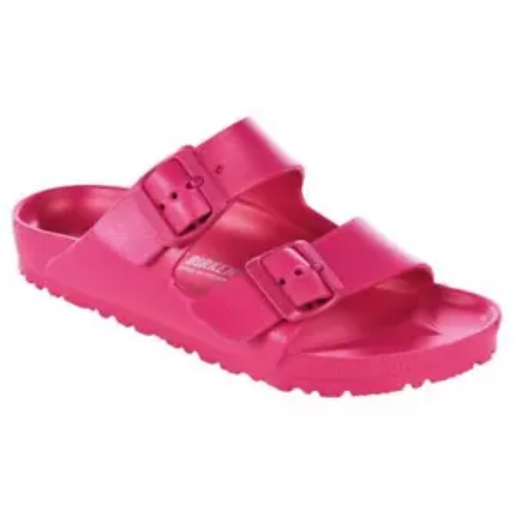 Pink Birkenstock Arizona EVA Slide Sandal Make a splash wearing this sandal